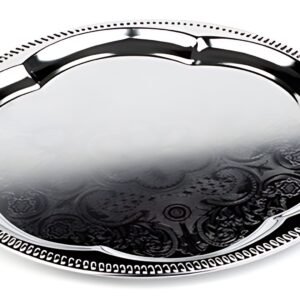 APS Plat de service, rond, diamètre: 350 mm, argent