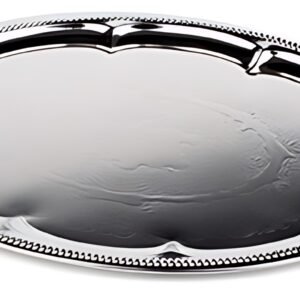 APS Plat de service, ovale, (L)460 x (P)340 mm, argent