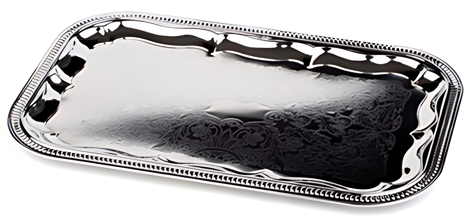 APS Plat de service, rectangulaire, 530 x 325 mm, argent
