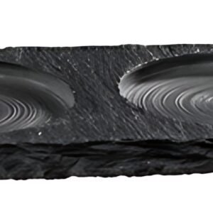 APS Plat en ardoise naturelle/soucoupe, (L)150 x (P)80 mm