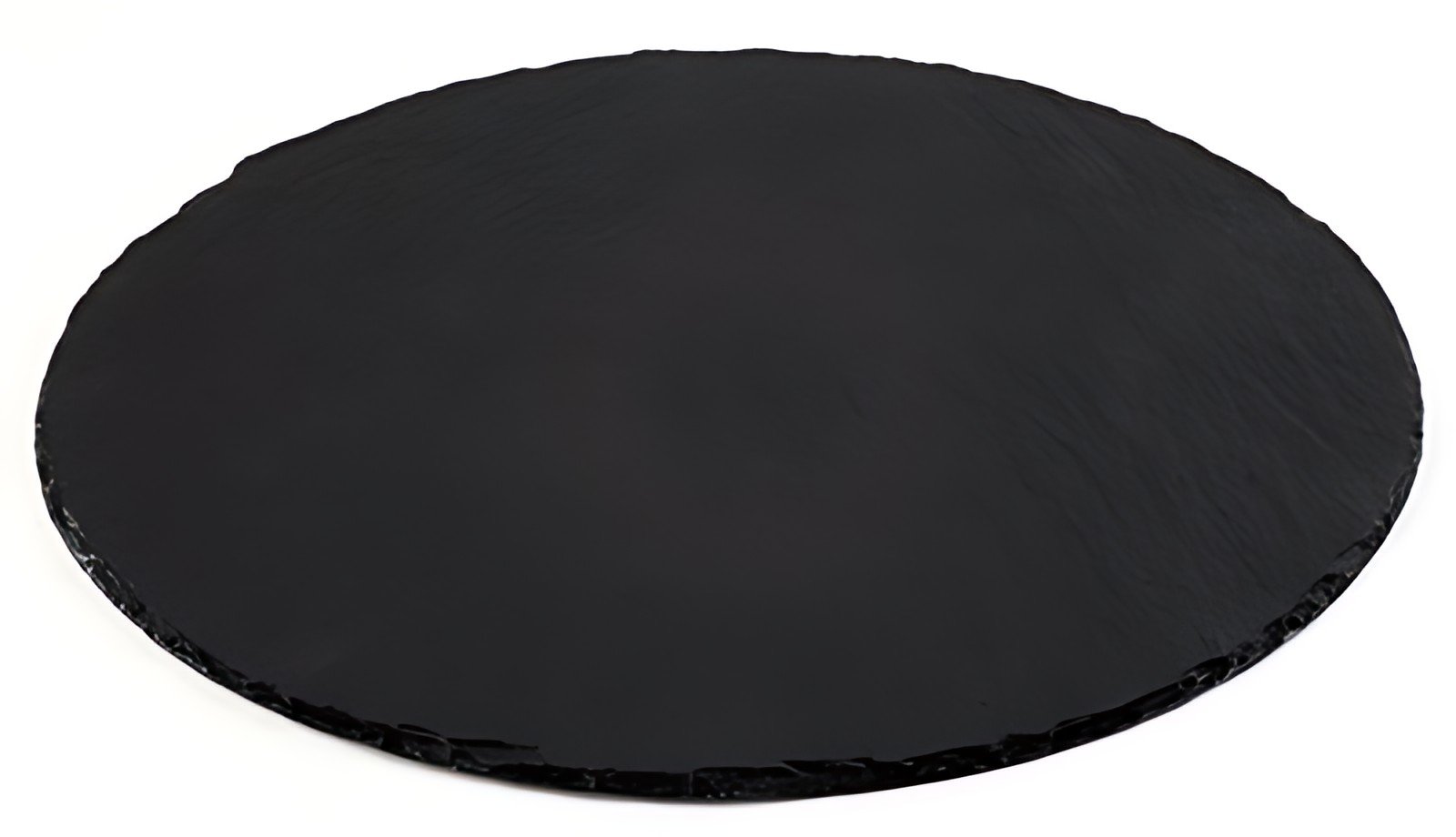 APS Plat en ardoise naturelle, diamètre: 380 mm, anthracite