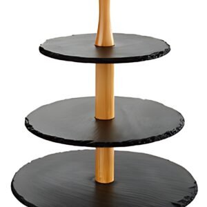 APS Serviteur en ardoise naturelle, 3 étages, anthracite