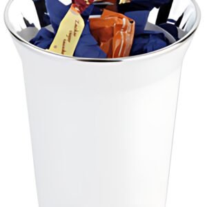 APS Poubelle de table / range-couverts TOP CHROME, blanc