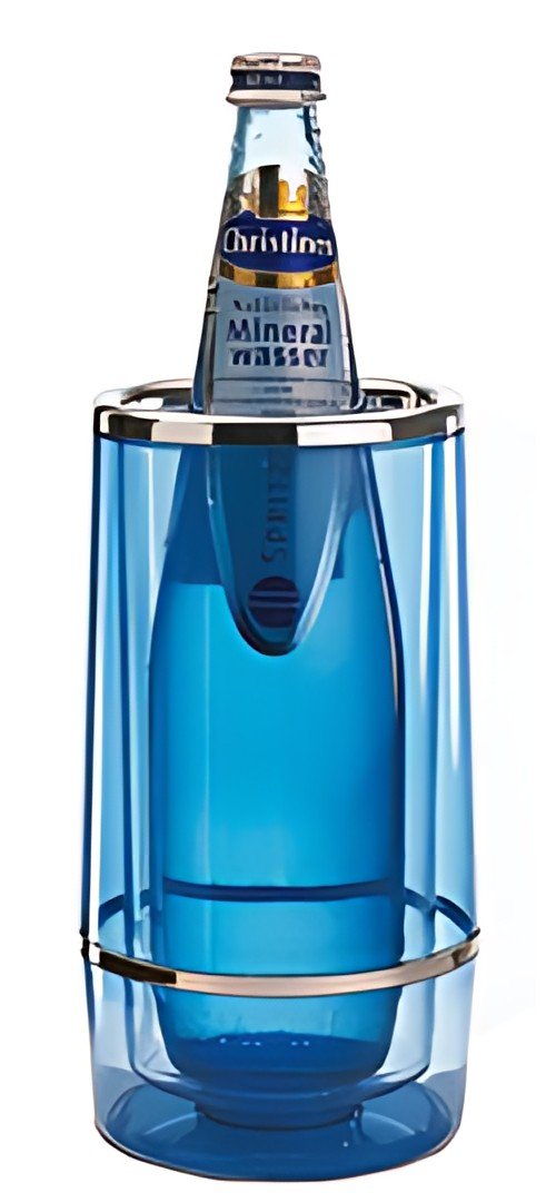 APS Rafraîchisseur de bouteille, polystyrène, bleu