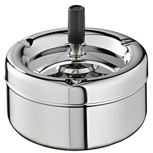 APS Cendrier rotatif PUSH, argent