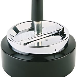 APS Cendrier rotatif PUSH, argent / noir