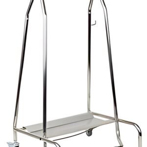 APS Support de sac poubelle QUICKSTEP, 120 litres, argent