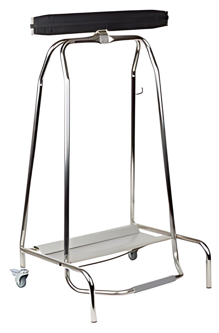 APS Support de sac poubelle QUICKSTEP, 120 litres, argent