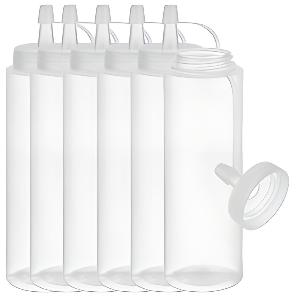 APS Bouteille verseuse souple, 260 ml, set de 6, jaune