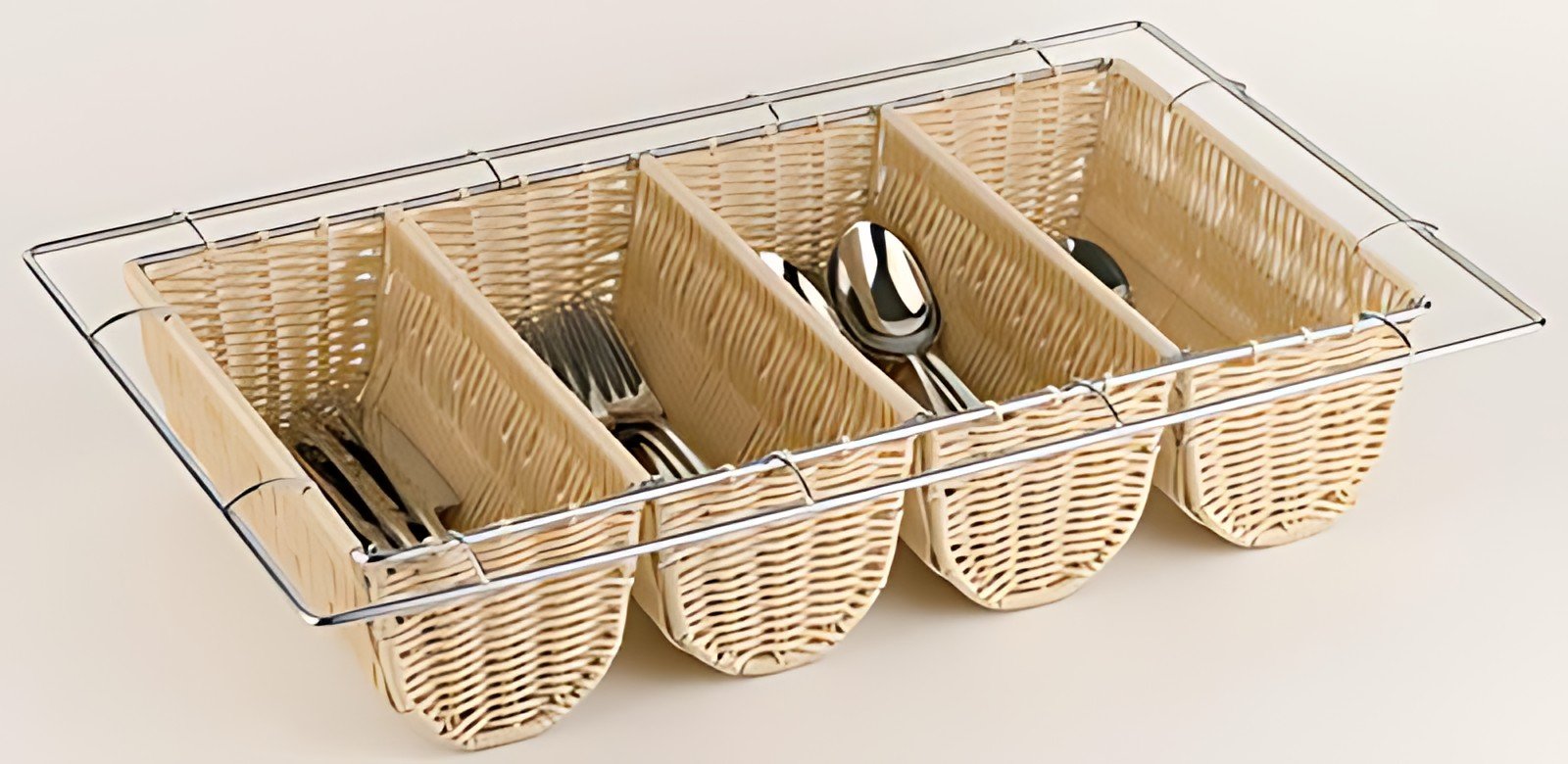APS Range-couverts BUFFET GN 1/1, 4 compartiments, beige