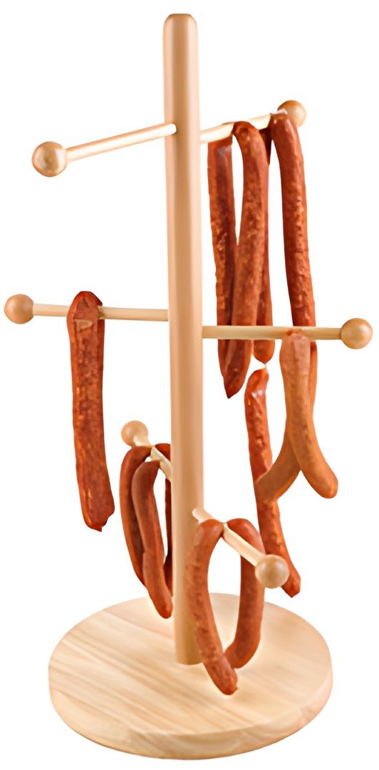 APS Support à bretzels et à saucissons, en hêtre