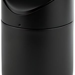 APS Poubelle de table SNAP, en inox, noir mat