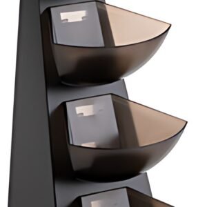 APS Distributeur portions MULTI RACK, 4 éages, inox, noir