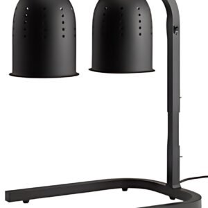 APS Lampe chauffante avec 2 lampes infrarouges, noir