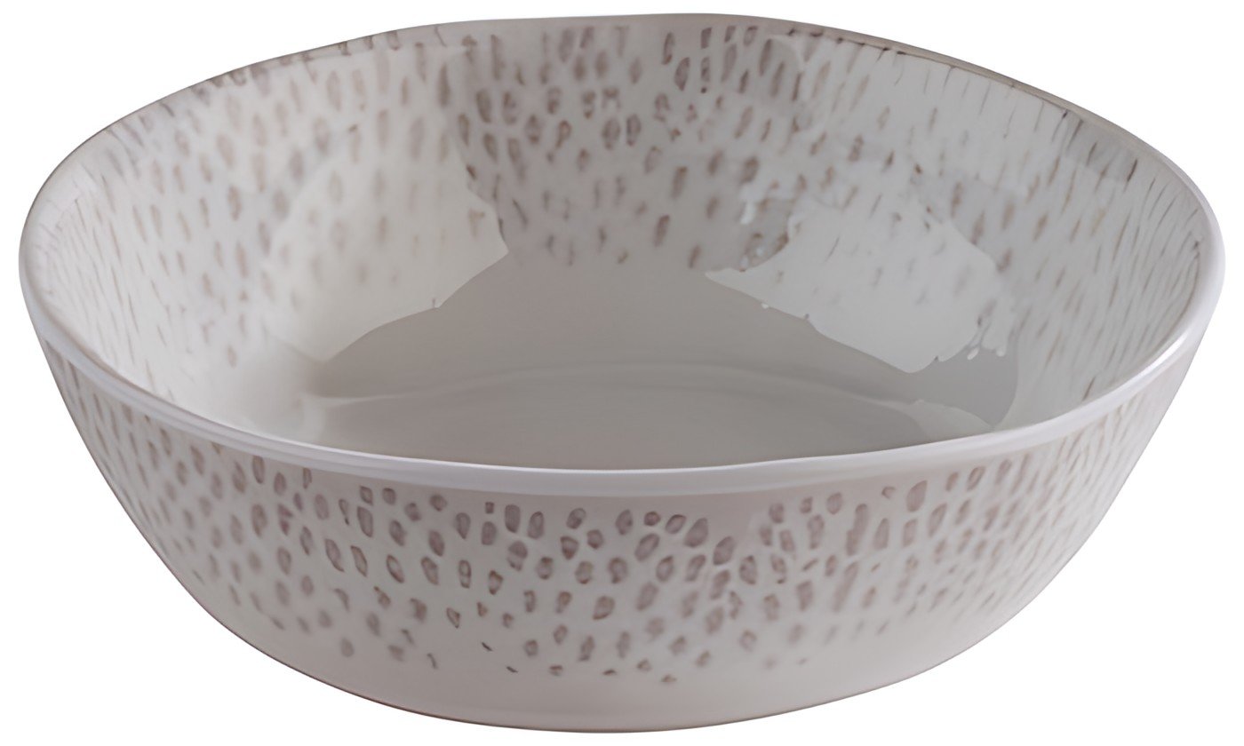 APS Bol FOOTMARK, rond, 0,6 litre, blanc/gris