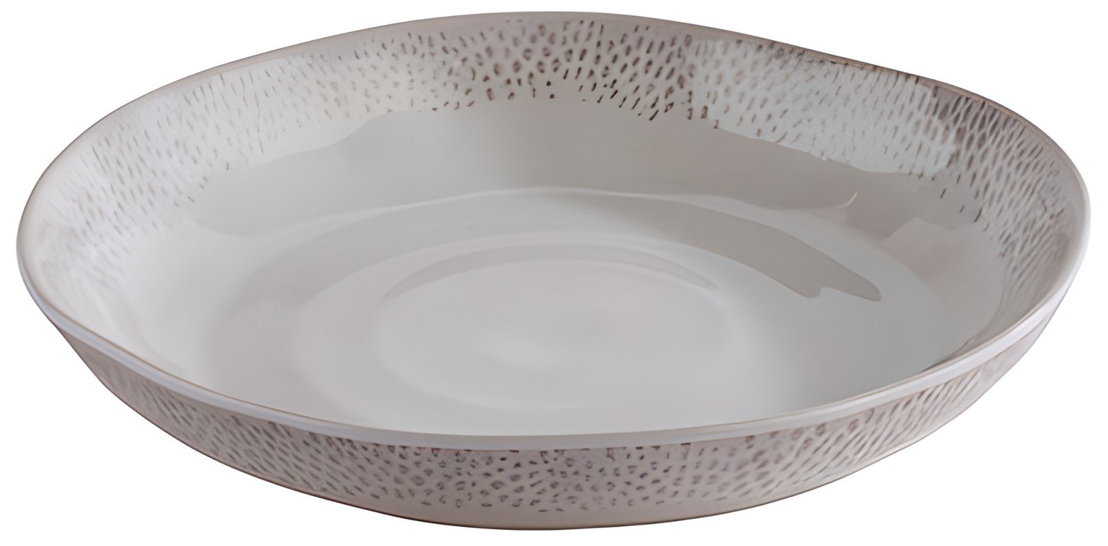 APS Assiette creuse FOOTMARK, diamètre: 240 mm, blanc/gris