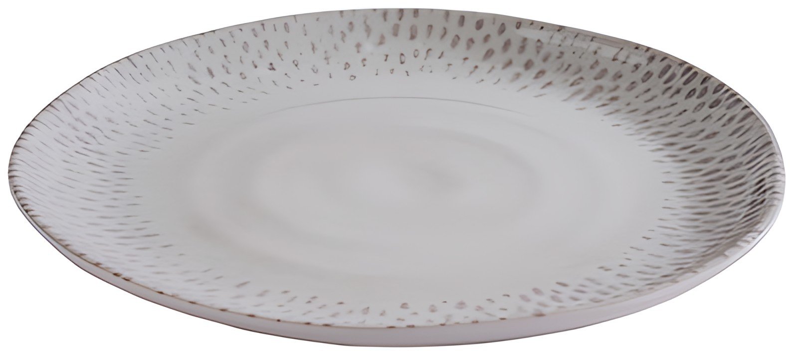 APS Assiette FOOTMARK, diamètre: 210 mm, blanc/gris