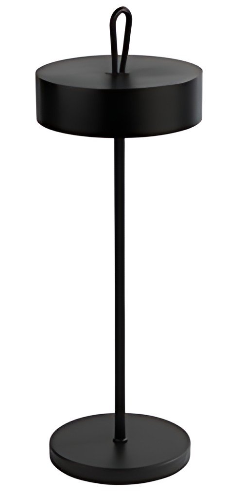 APS Lampe de bureau rechargeable à LED CLEO, noir