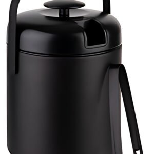 APS Seau à glaçons POLAR, acier inoxydable, 1,3 litre, noir