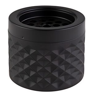 APS Cendrier, diamètre: 95 mm, noir mat
