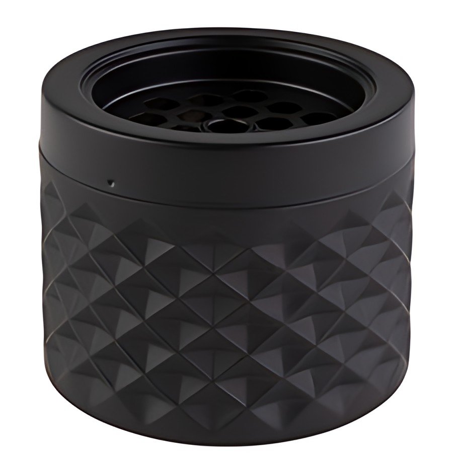 APS Cendrier, diamètre: 95 mm, noir mat