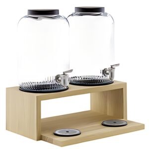 APS Distributeur à boisson VALO, 2 x 7 ml, verre/chêne