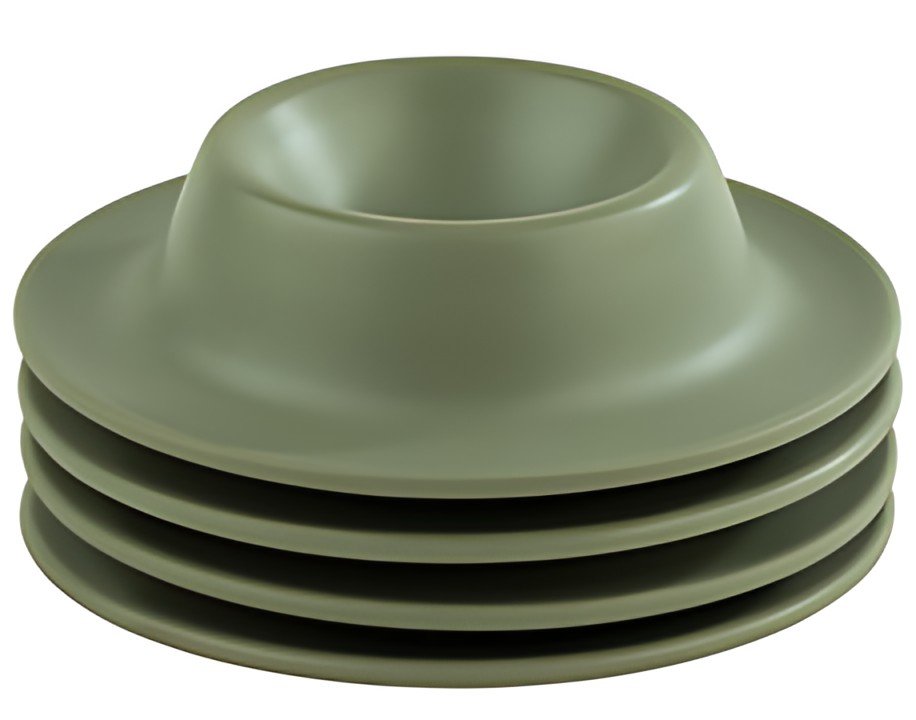 APS Coquetier EGGY, en mélamine, set de 4, vert