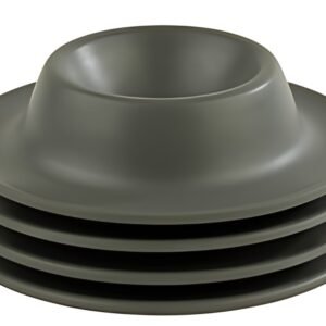 APS Coquetier EGGY, en mélamine, set de 4, gris
