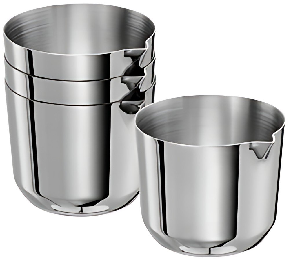 APS Pot avec bec verseur ALLURE, 40 ml, set de 4, inox