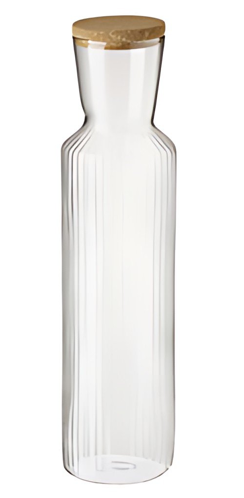 APS Carafe en verre LINES, 1,0 litre, transparent