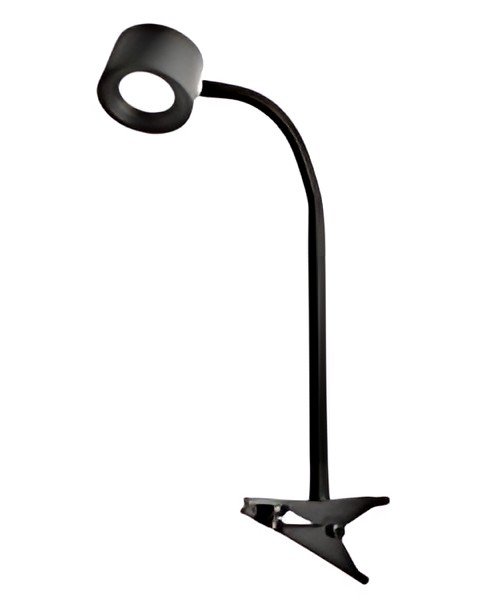 APS Pince de table avec bras flexible VALUMO, noir