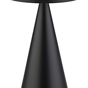 APS Lampe de bureau rechargeable à LED CONE, noir