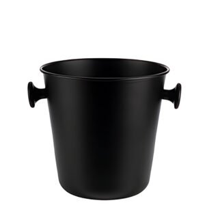 APS Seau à vin/champagne avec 2 poignées, 8 litres, noir