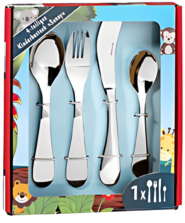 Esmeyer Couverts pour enfants SUNNY, 4 pièces, inox 18/10
