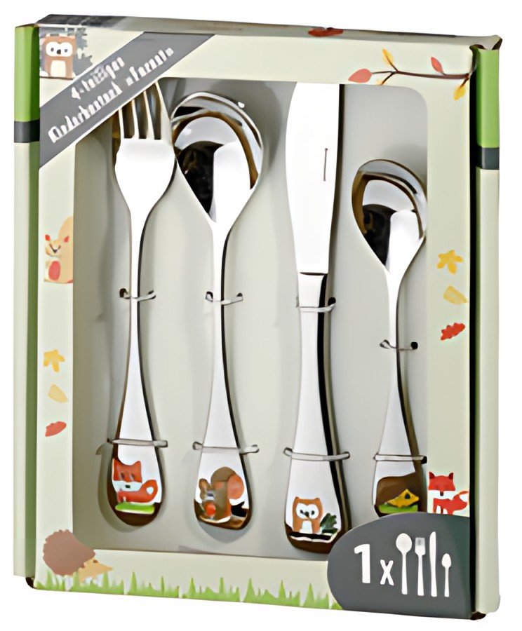 Esmeyer Couverts pour enfants FOREST, 4 pièces, inox 18/10