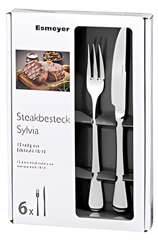 Esmeyer Couverts pour steak/pizza SYLVIA, 12 pièces