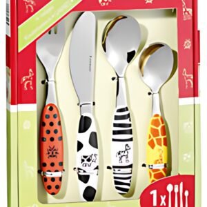 Esmeyer Couverts pour enfants SAFARI, 4 pièces, inox 18/0