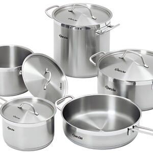 Esmeyer Bartscher Kit casseroles CÉSAR, 9 pièces