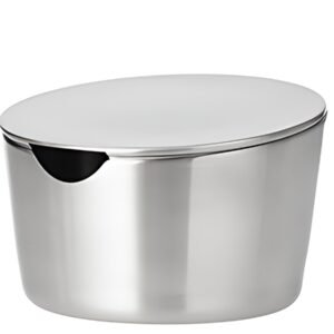 Esmeyer Sucrier avec couvercle VISTA, rond, argent