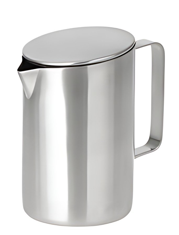 Esmeyer Pot à lait avec couvercle VISTA, rond, argent