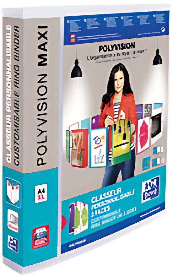 Oxford Classeur personnalisable POLYVISION Maxi, dos: 40 mm