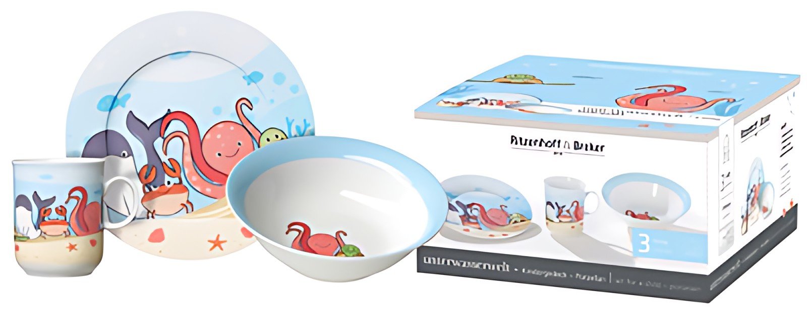 Ritzenhoff & Breker Set de vaisselle MONDE SOUS-MARIN