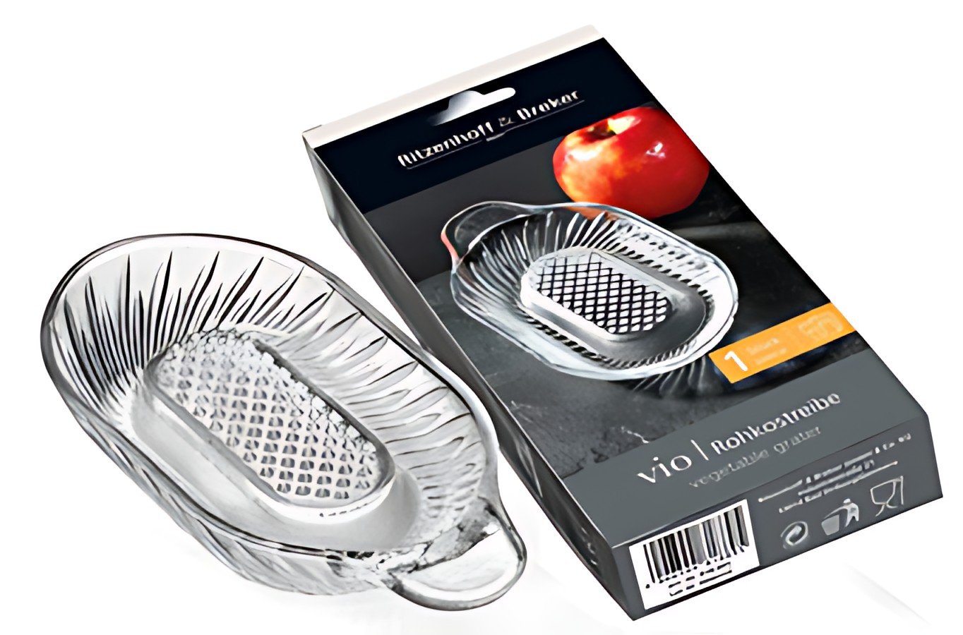 Ritzenhoff & Breker Râpe à crudités VIO, en verre, 60 ml