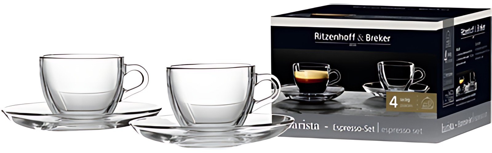 Ritzenhoff & Breker Service à expresso BARISTA, 4 pièces