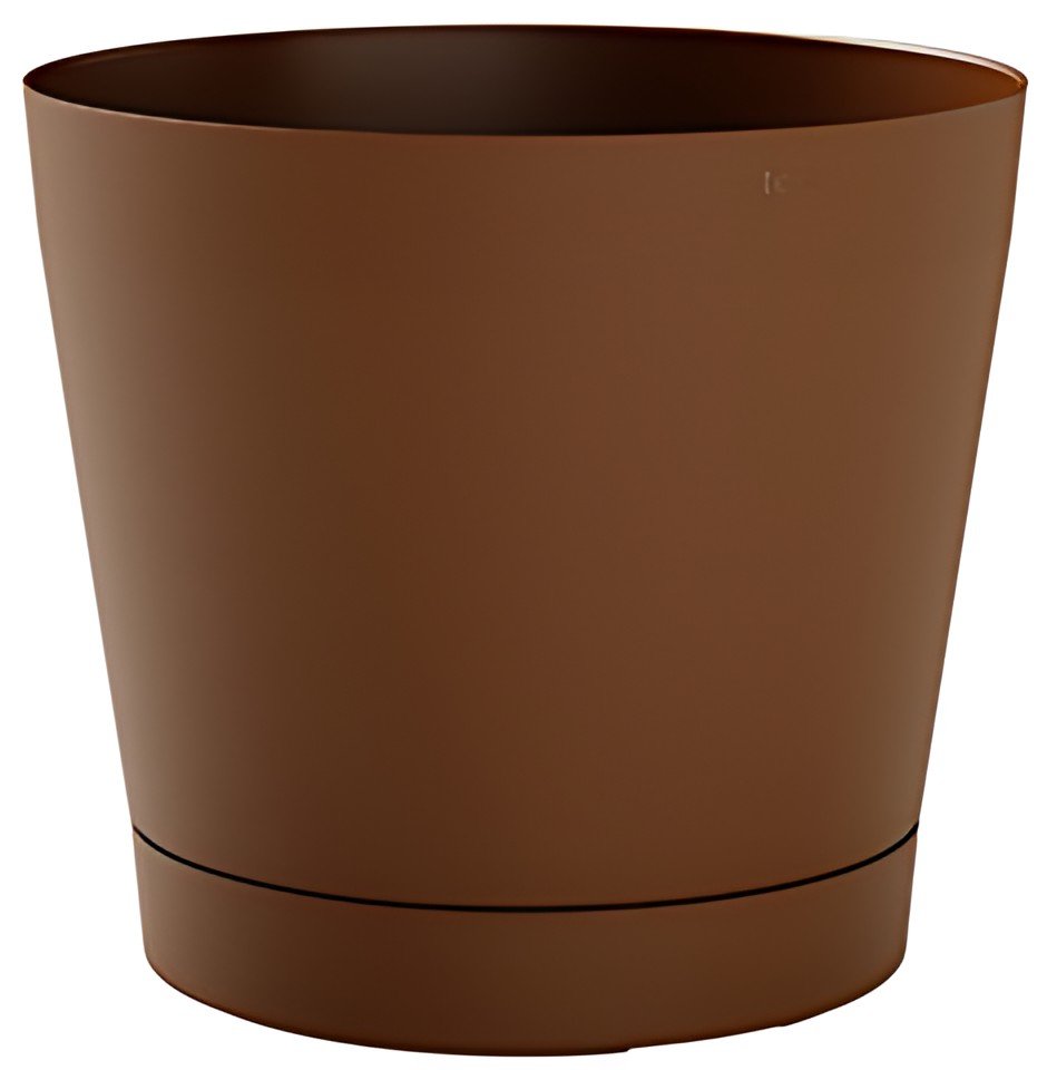 tera Pot de fleurs "Orione", diamètre: 290 mm, caramel