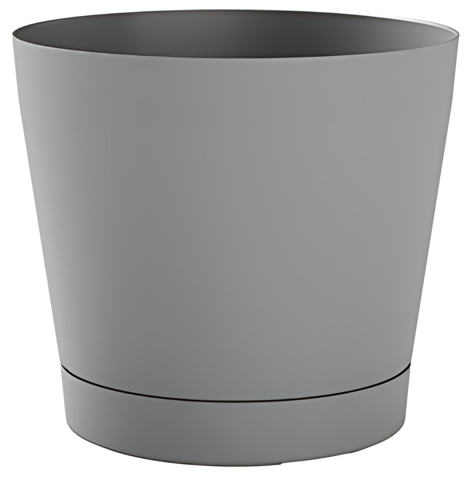 tera Pot de fleurs "Orione", diamètre: 290 mm, fog grey