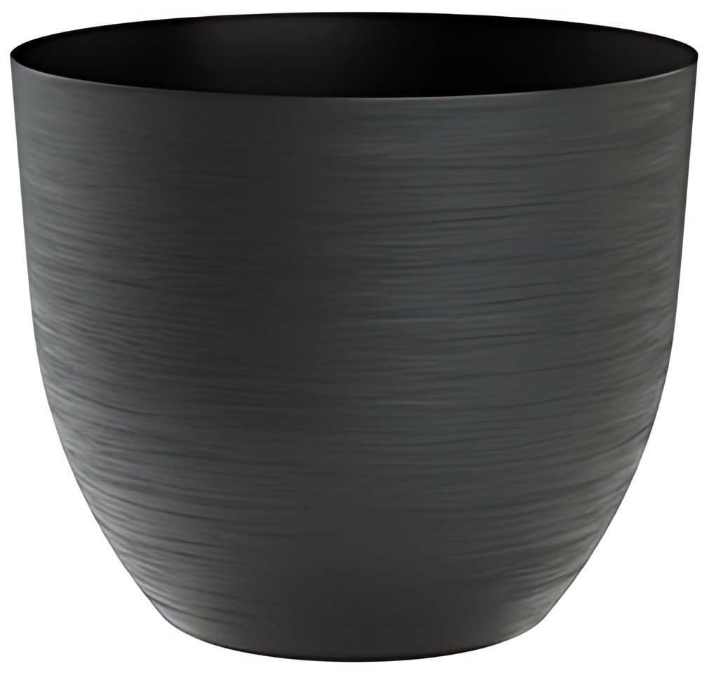 tera Pot de fleurs "Over", diamètre: 580 mm, black