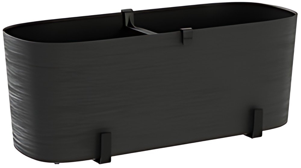tera Kit de jardinière "Paros", support inclus, black