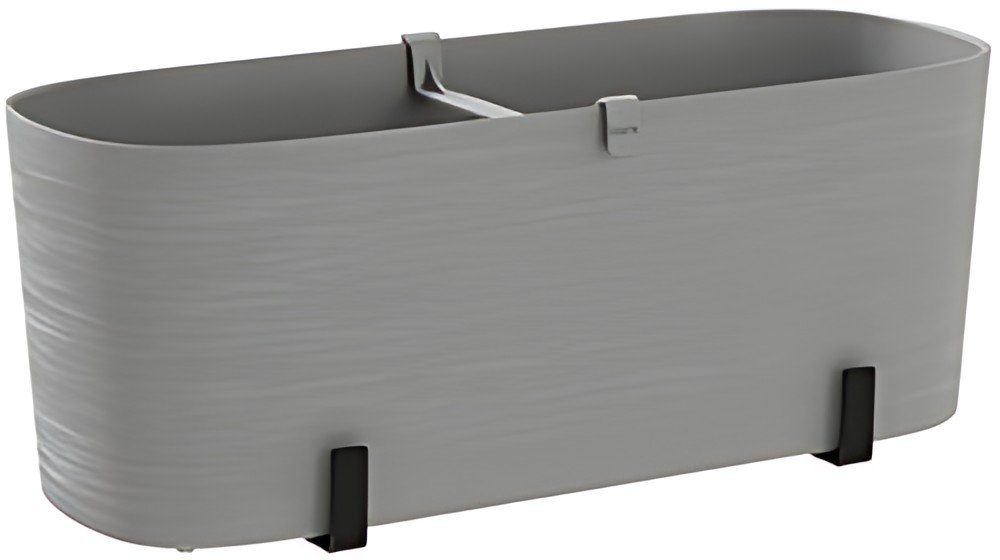 tera Kit de jardinière "Paros", support inclus, fog grey