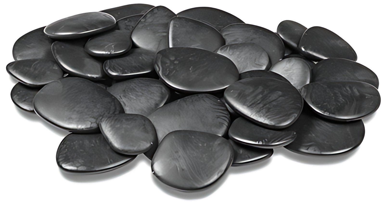 tera Pierres décoratives "Pebbles", taille S, noir